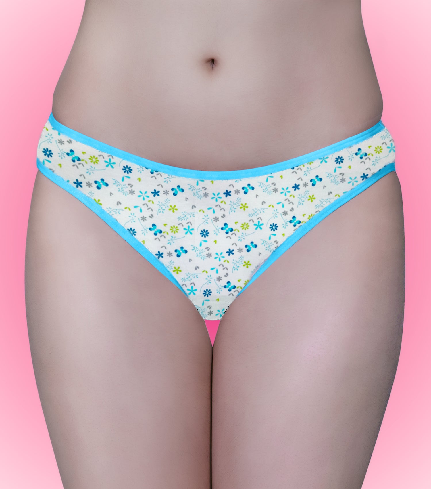 Tipsy Low Waist Printed Cotton Panty - Pack of 3 | Color & Print May Vary | PN412