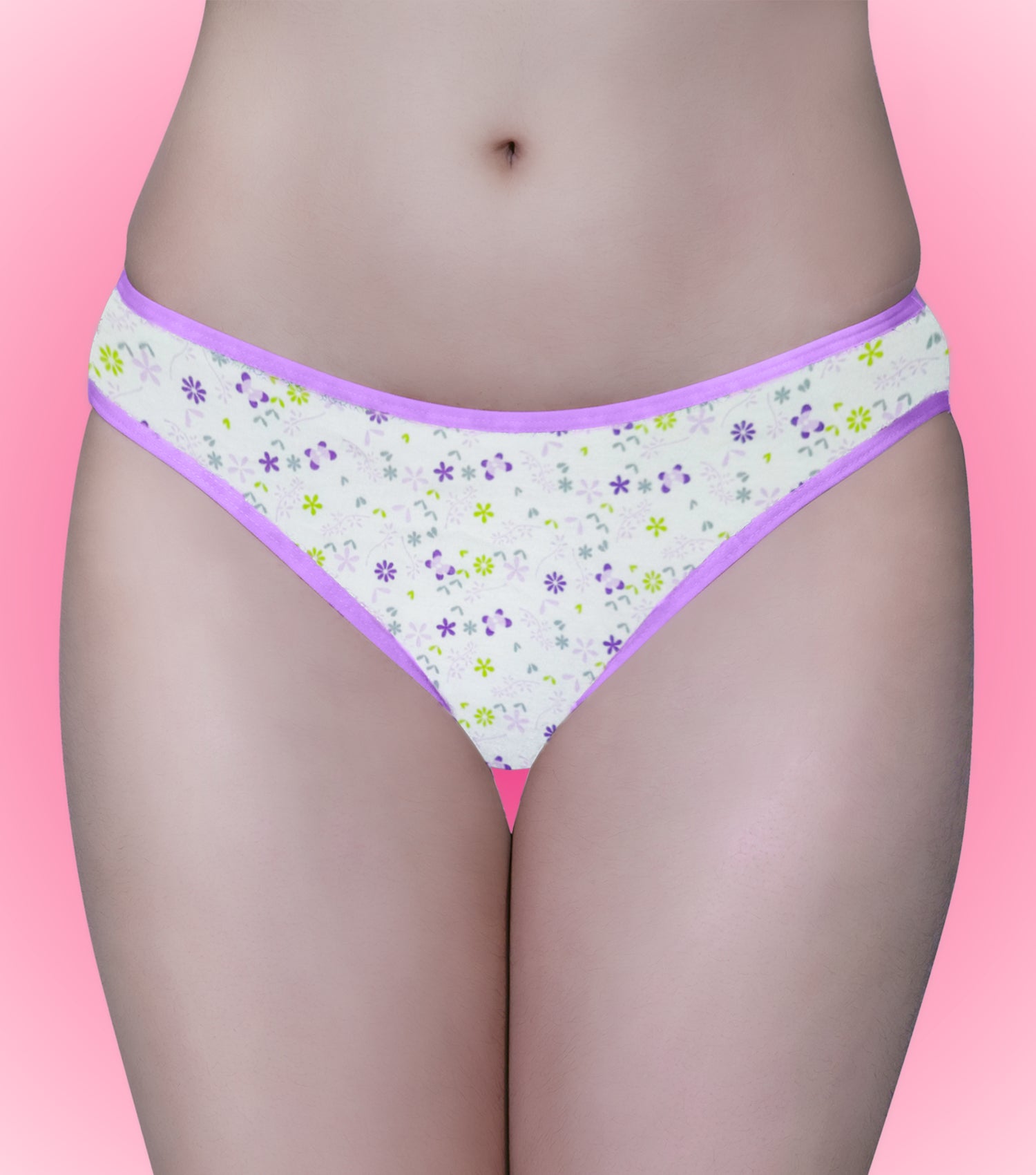 Tipsy Low Waist Printed Cotton Panty - Pack of 3 | Color & Print May Vary | PN412
