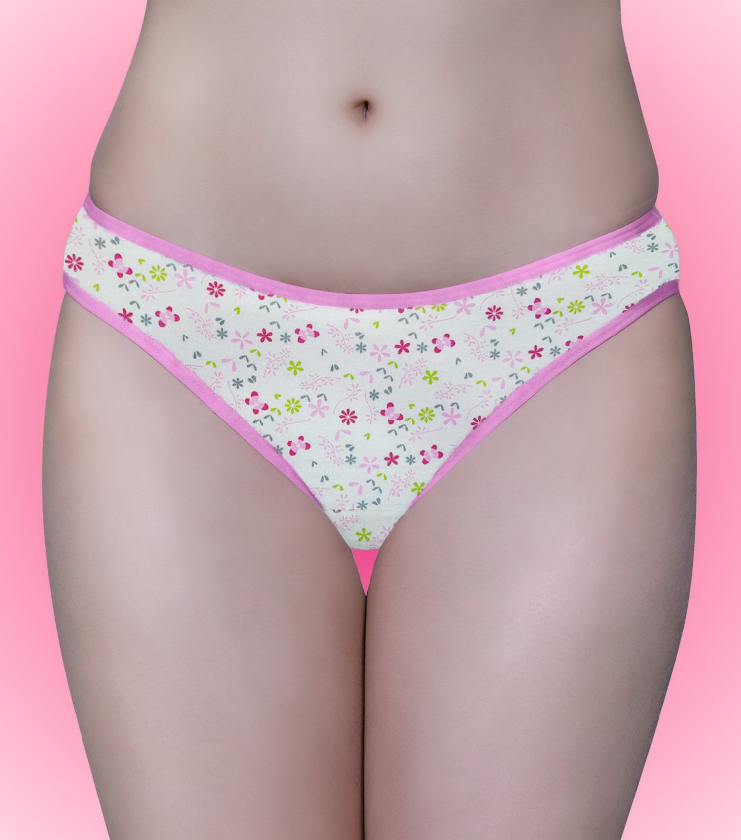 Tipsy Low Waist Printed Cotton Panty - Pack of 3 | Color & Print May Vary | PN412