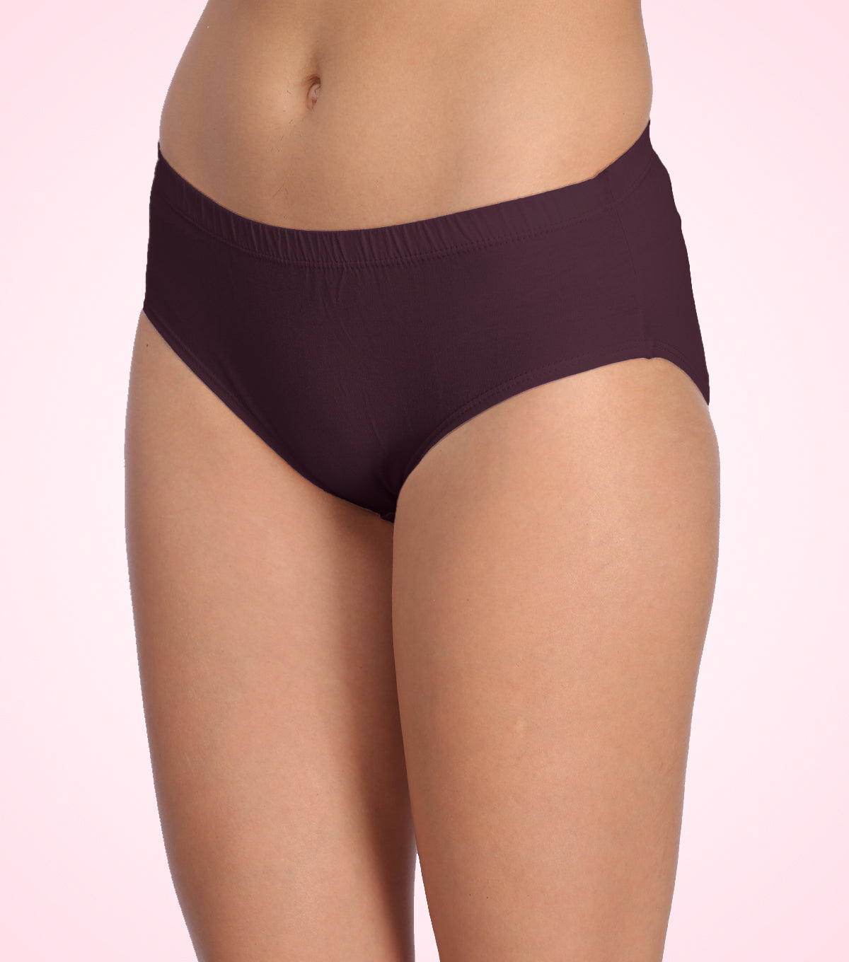 Tipsy Mid Waist Cotton Panty - Pack of 3 | Velvet Romance Color | PN404