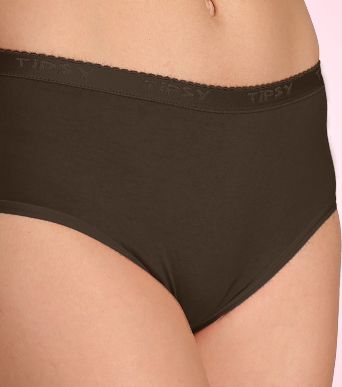 Tipsy Signature Mid Waist Cotton Panty - Pack of 3 | Elegant Vibes Color | PN418