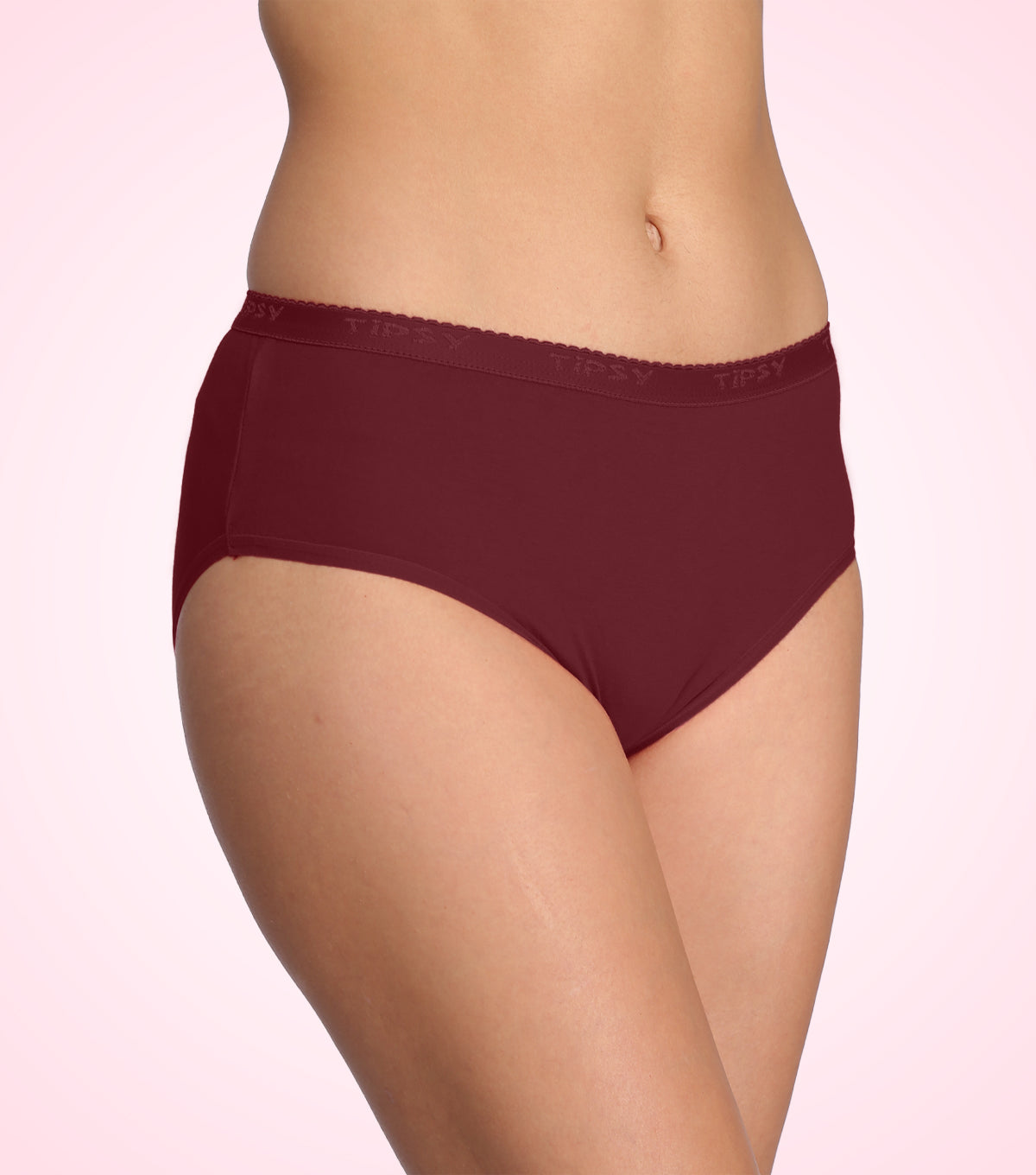 Tipsy Signature Mid Waist Cotton Panty - Pack of 3 | Elegant Vibes Color | PN419