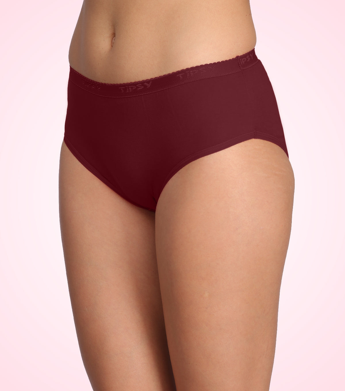 Tipsy Signature Mid Waist Cotton Panty - Pack of 3 | Elegant Vibes Color | PN419