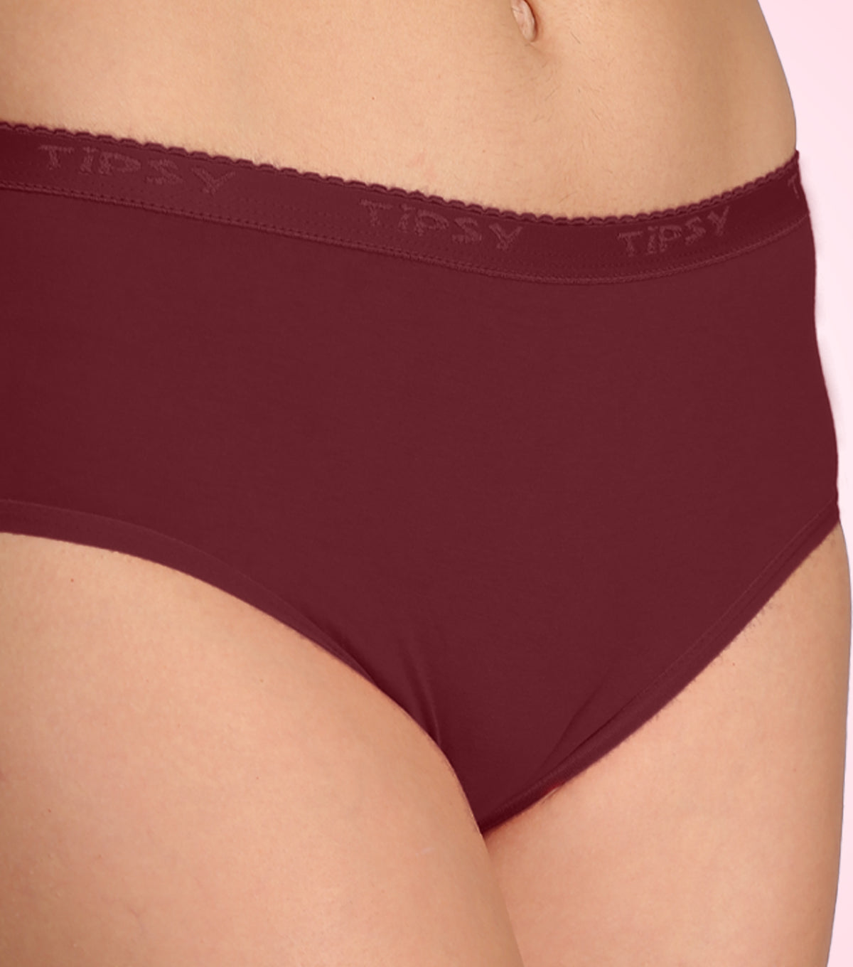 Tipsy Signature Mid Waist Cotton Panty - Pack of 3 | Elegant Vibes Color | PN419