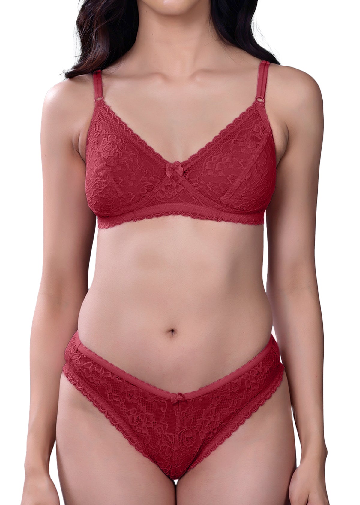 Tipsy Amaze Set In Maroon