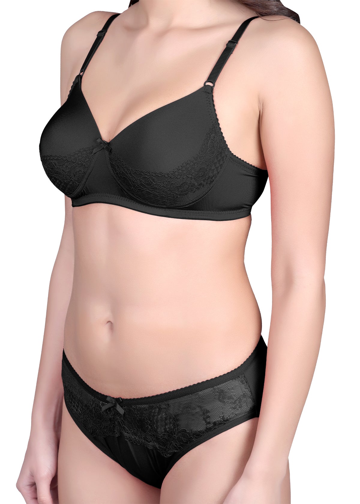 Tipsy Angel Set In Black