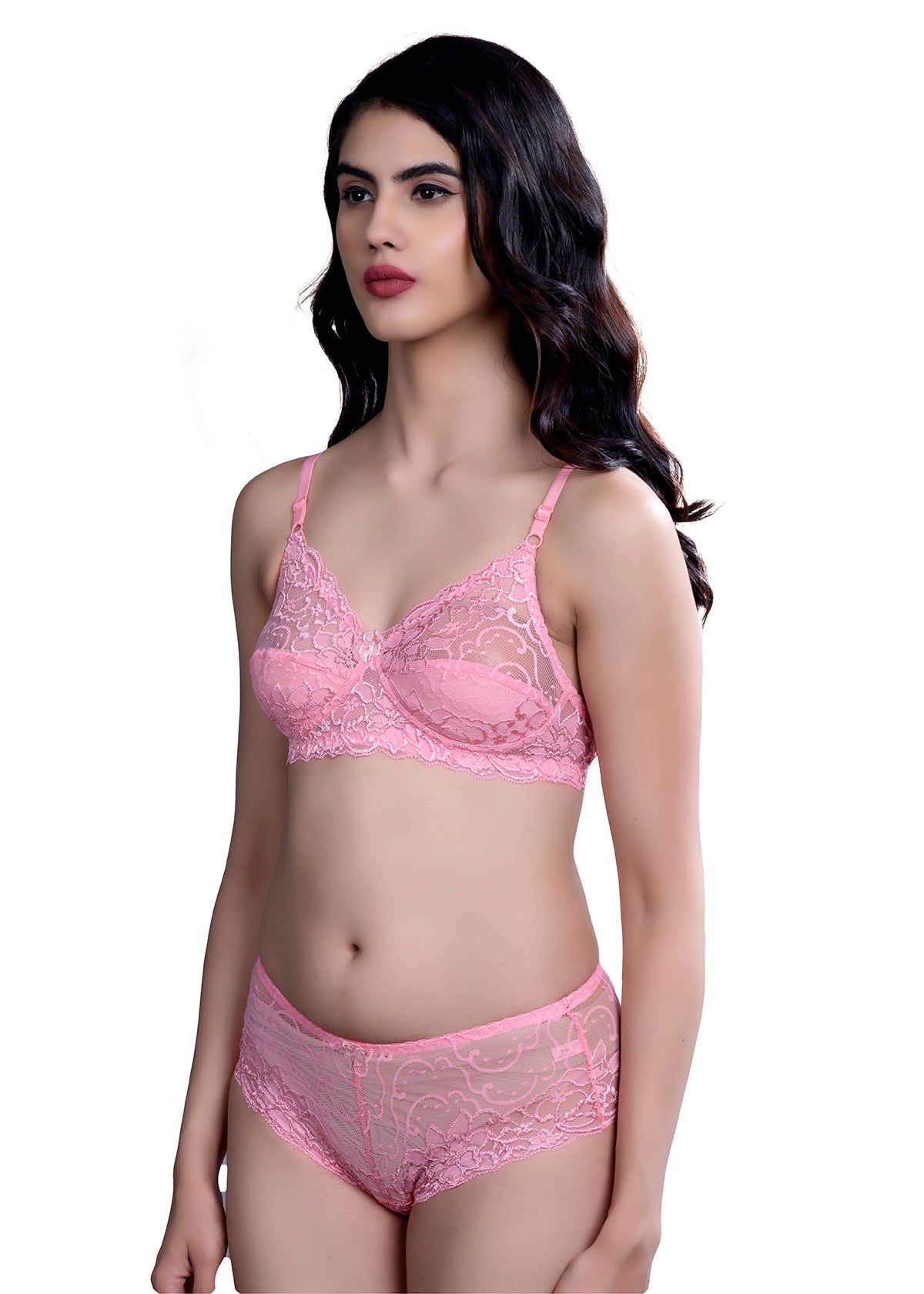 Tipsy Baani Set In Pink Rose