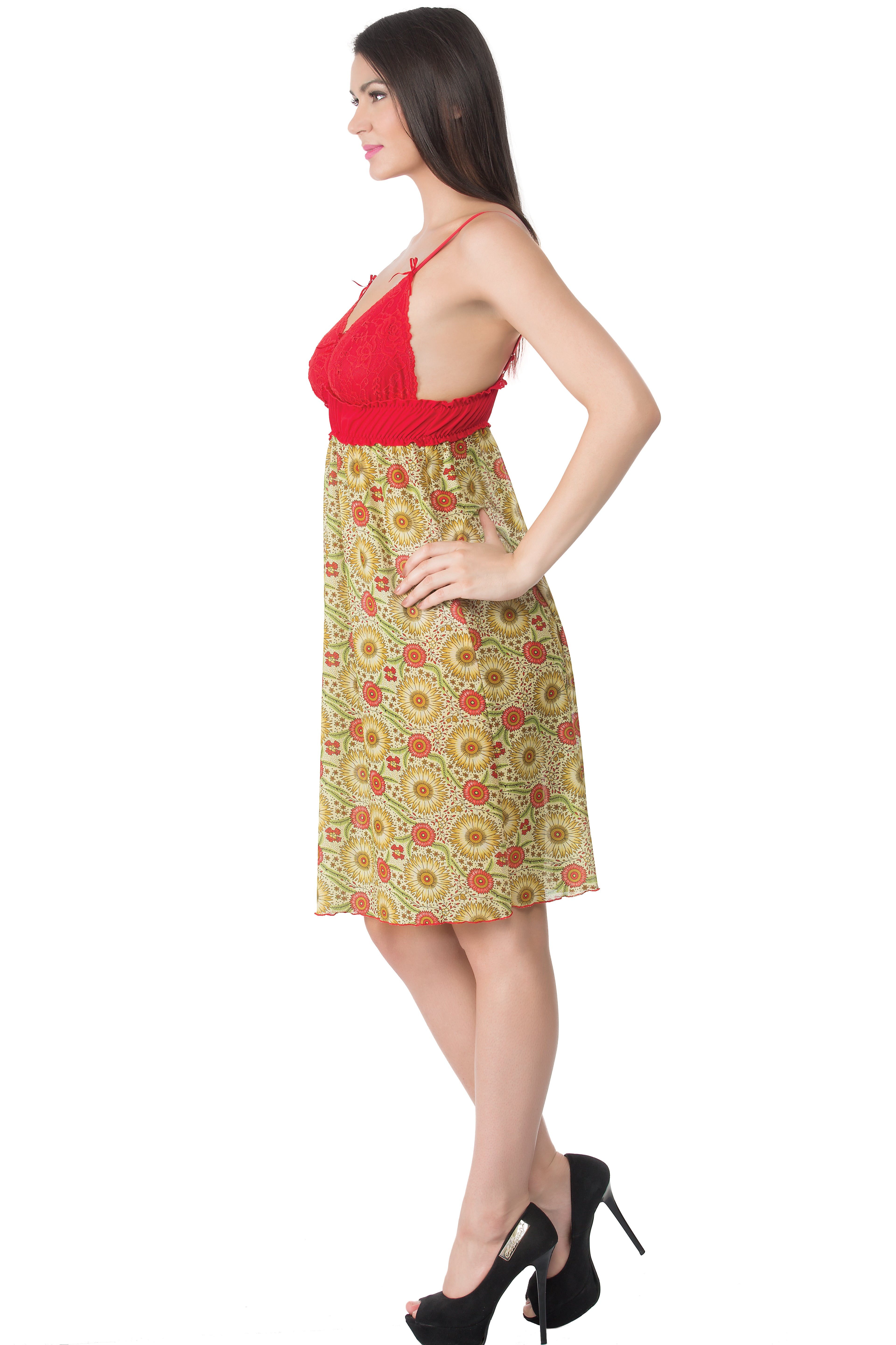 Bold Desire Wildflower Babydoll In Print B | BD199