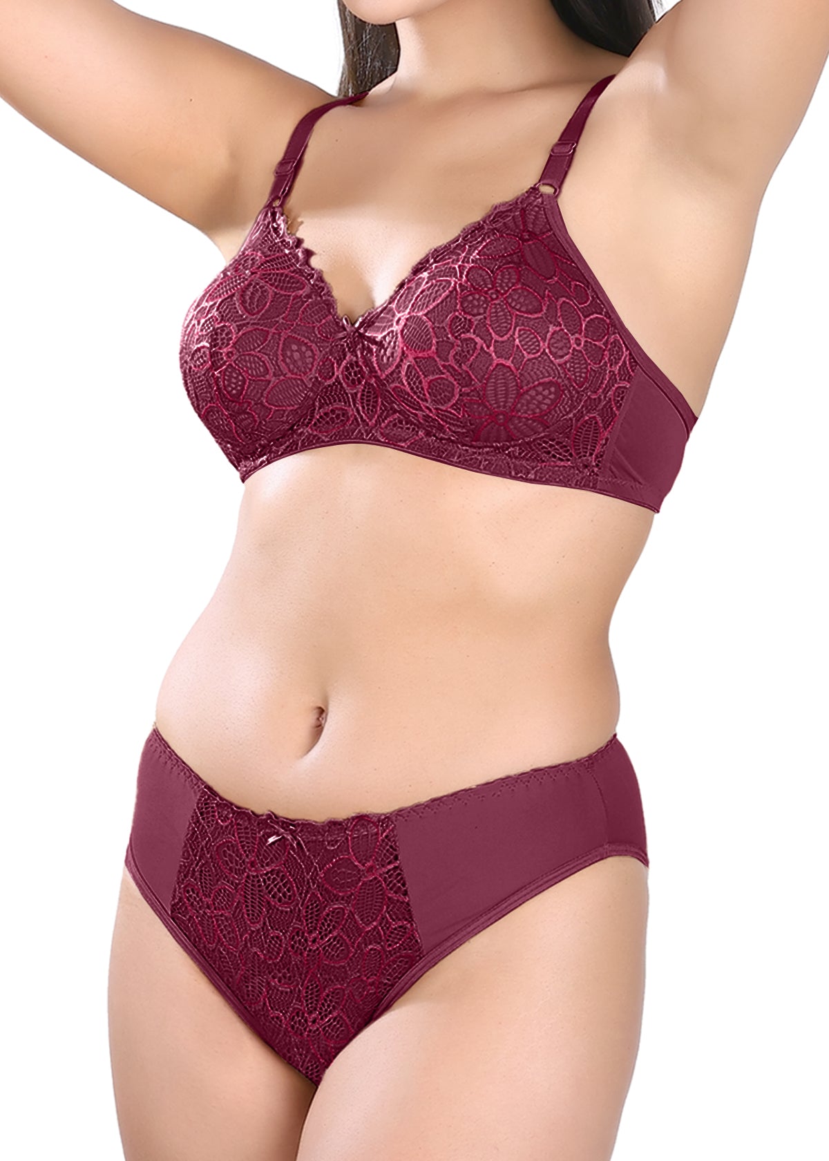 Tipsy Floral Lace Set In Pack of 3