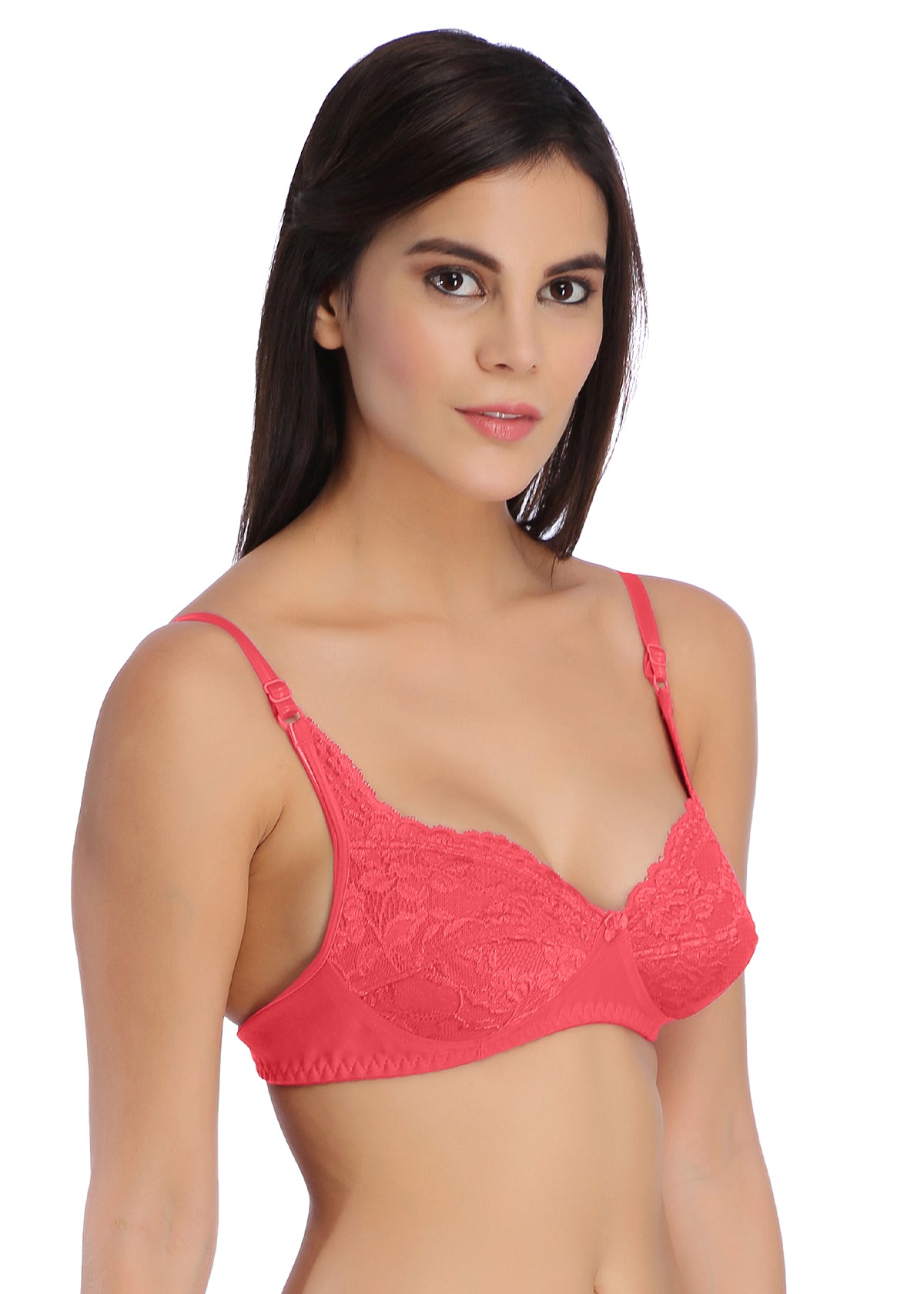 Tipsy Crystal Bra In Coral