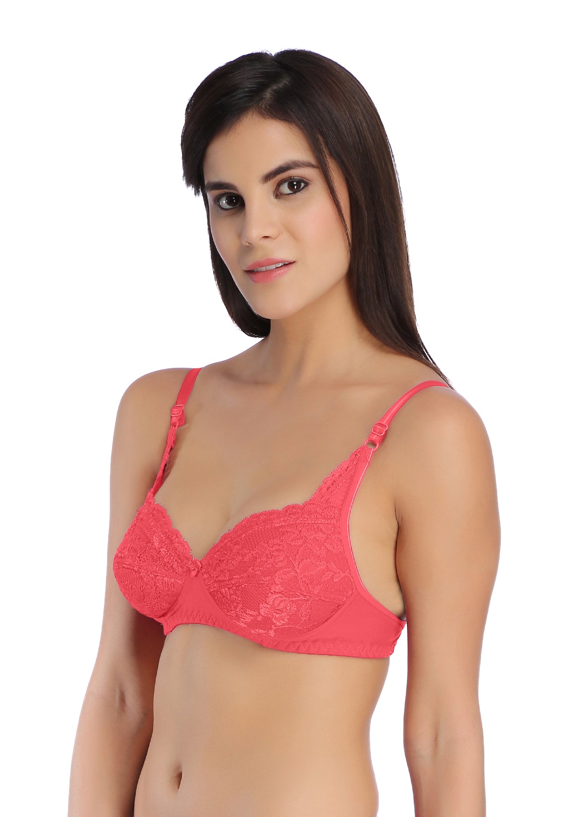 Tipsy Crystal Bra In Coral