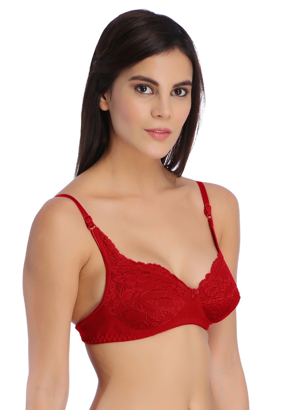 Tipsy Crystal Bra In Red