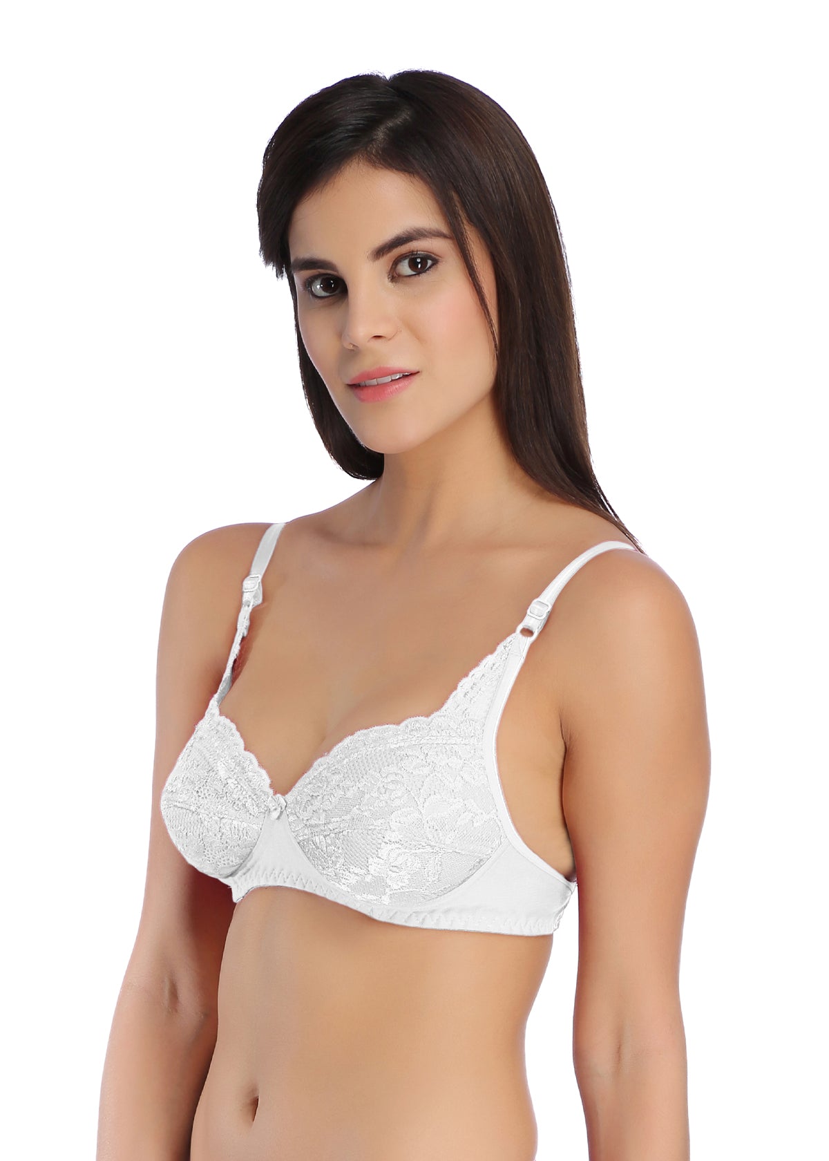 Tipsy Crystal Bra In White