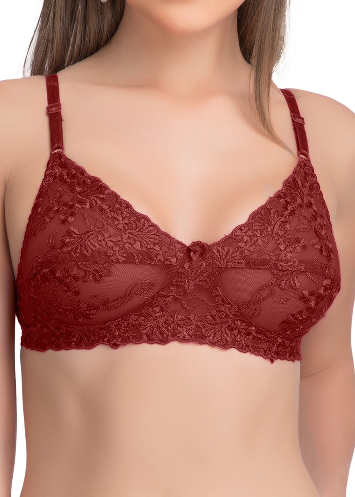 Tipsy Dior Bra In Maroon
