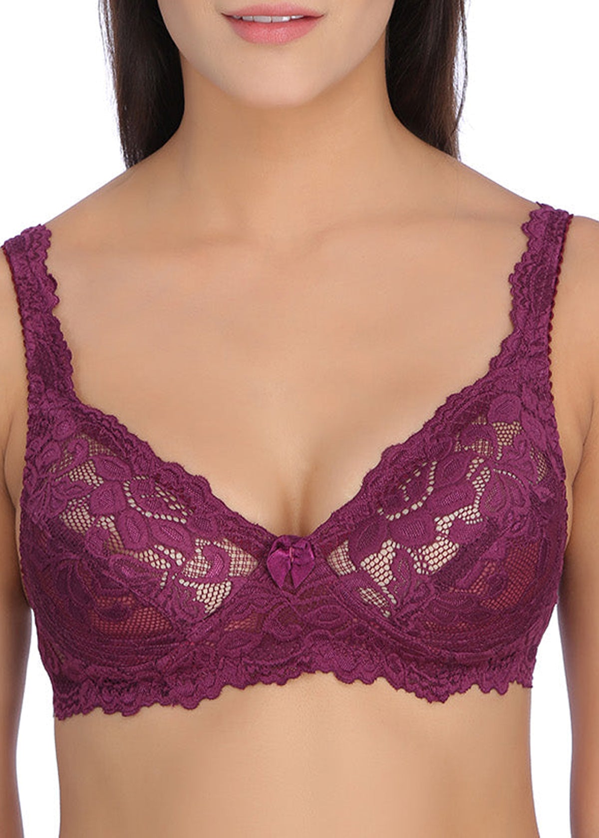 Tipsy Excite Bra In Wine
