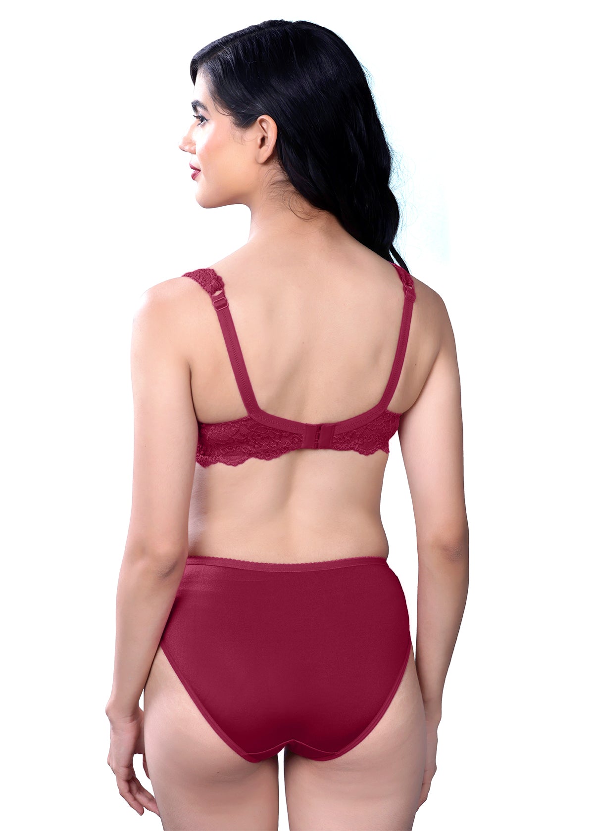 Tipsy Leone Set In Maroon