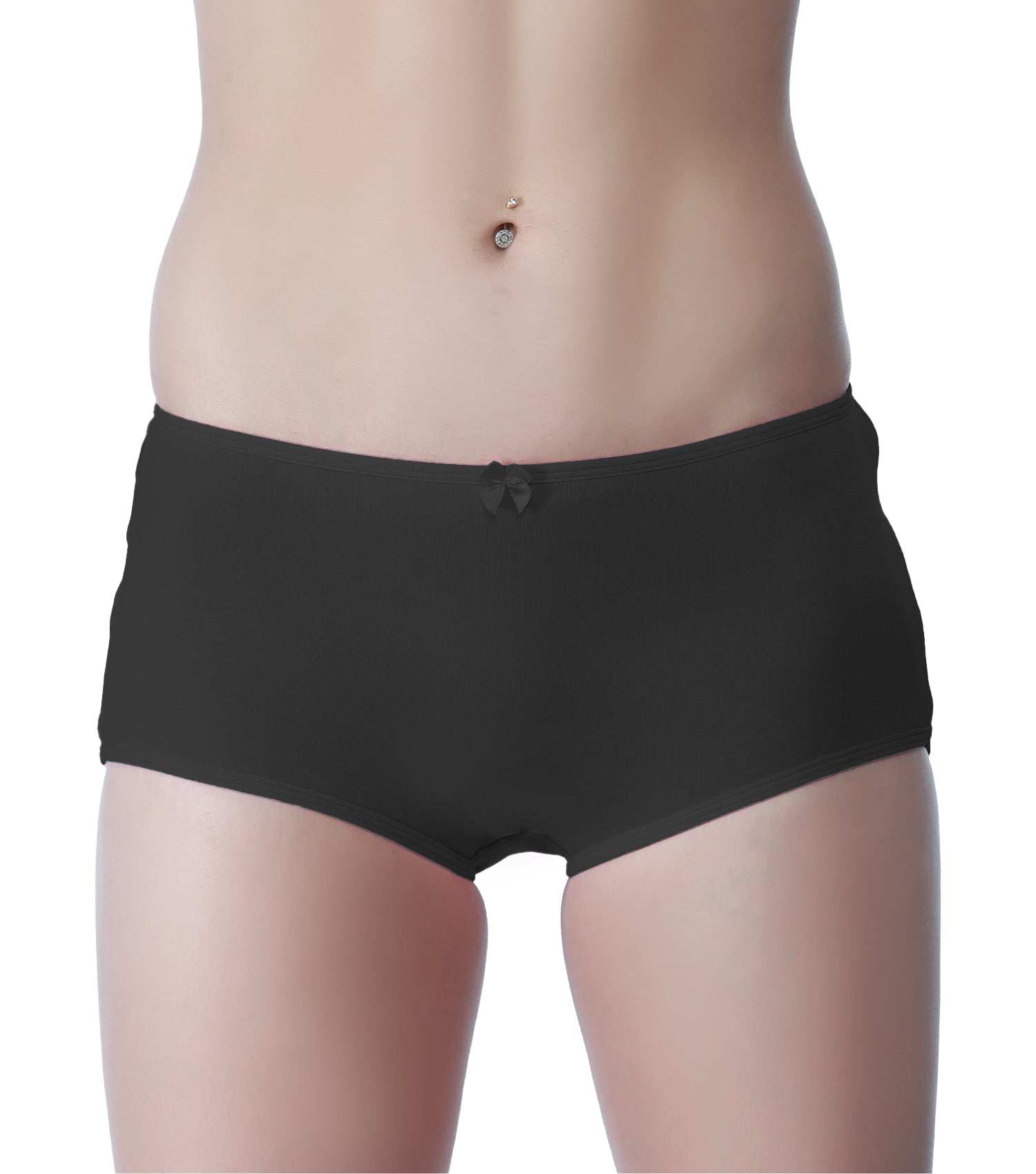 Tipsy Mid-Waist Cotton Lycra Boyshorts - Pack of 3 | Crimson Forest Color | PN434