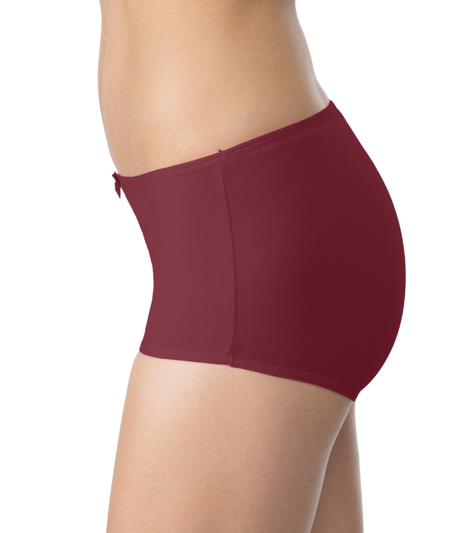 Tipsy Mid-Waist Cotton Lycra Boyshorts - Pack of 3 | Crimson Forest Color | PN434