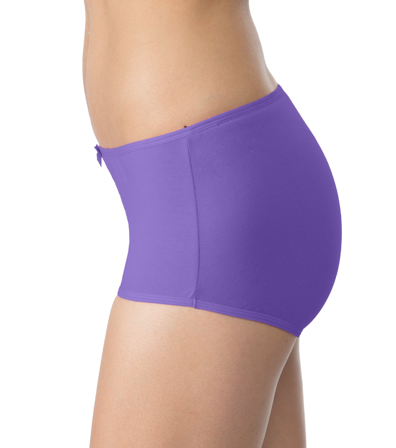 Tipsy Mid-Waist Cotton Lycra Boyshorts - Single Piece | Mauve Color | PN429