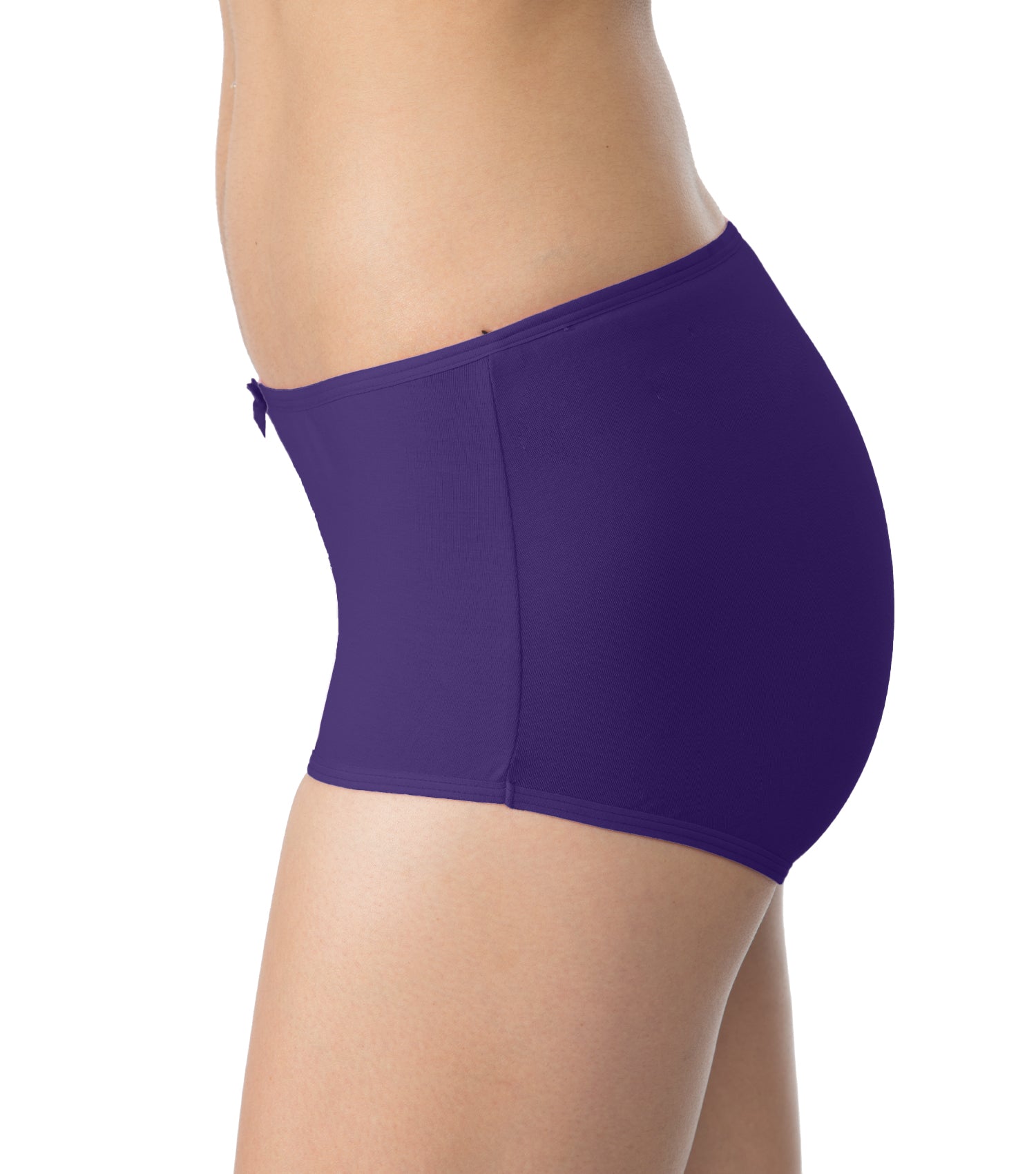 Tipsy Mid-Waist Cotton Lycra Boyshorts - Single Piece | Wine Color | PN433