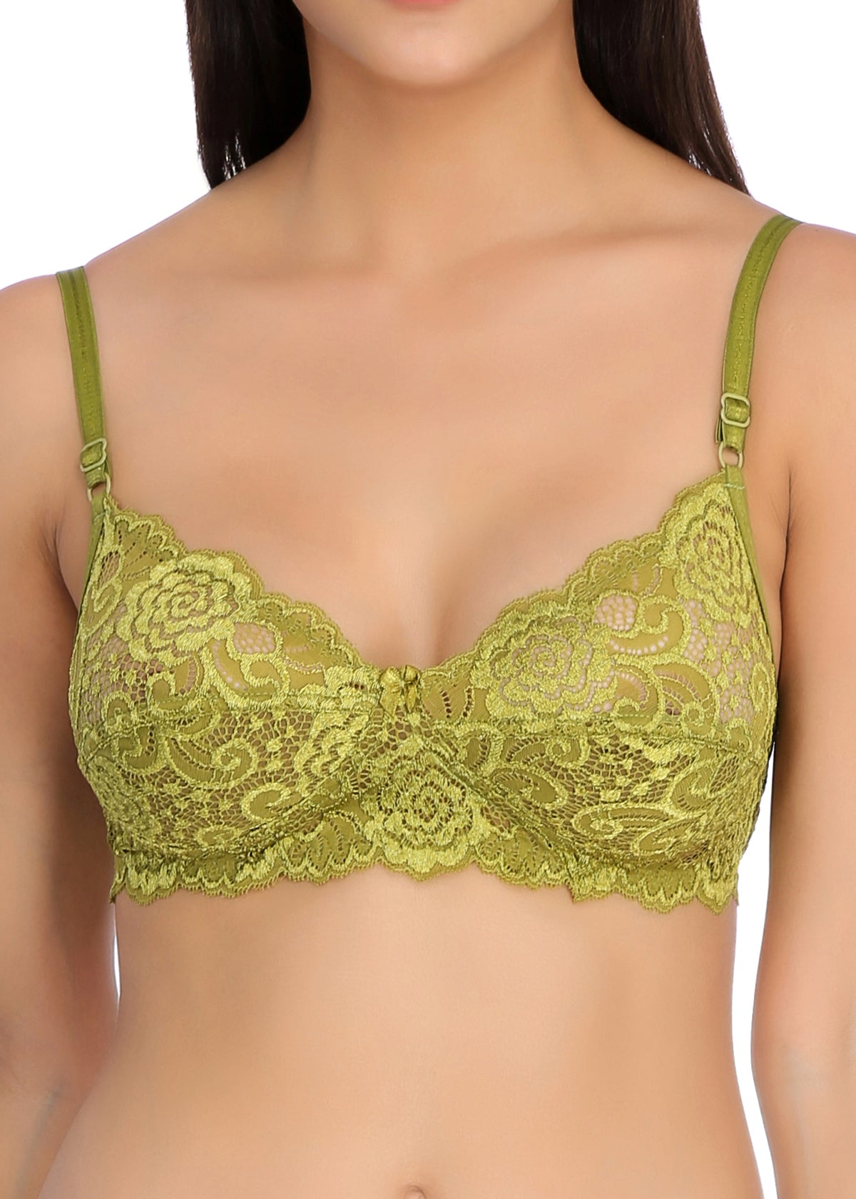 Tipsy Palak Bra In Mehandi