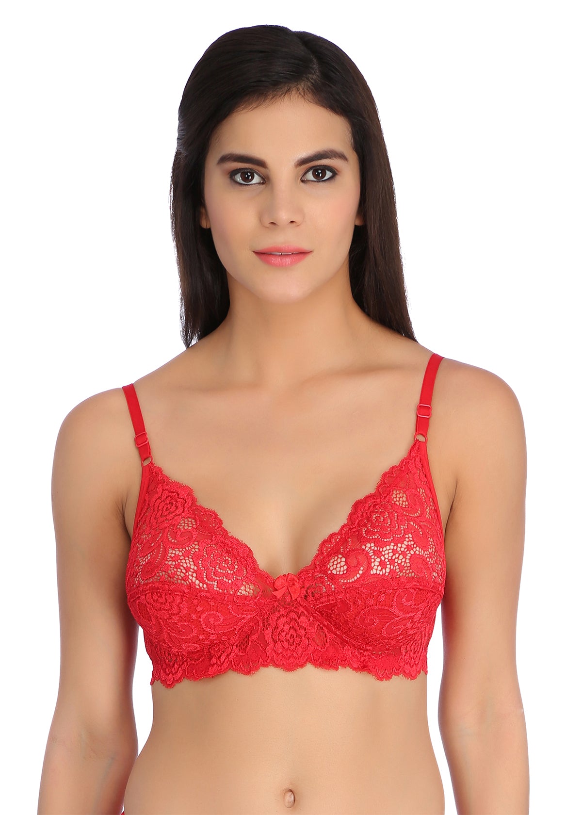 Tipsy Palak Bra In Red
