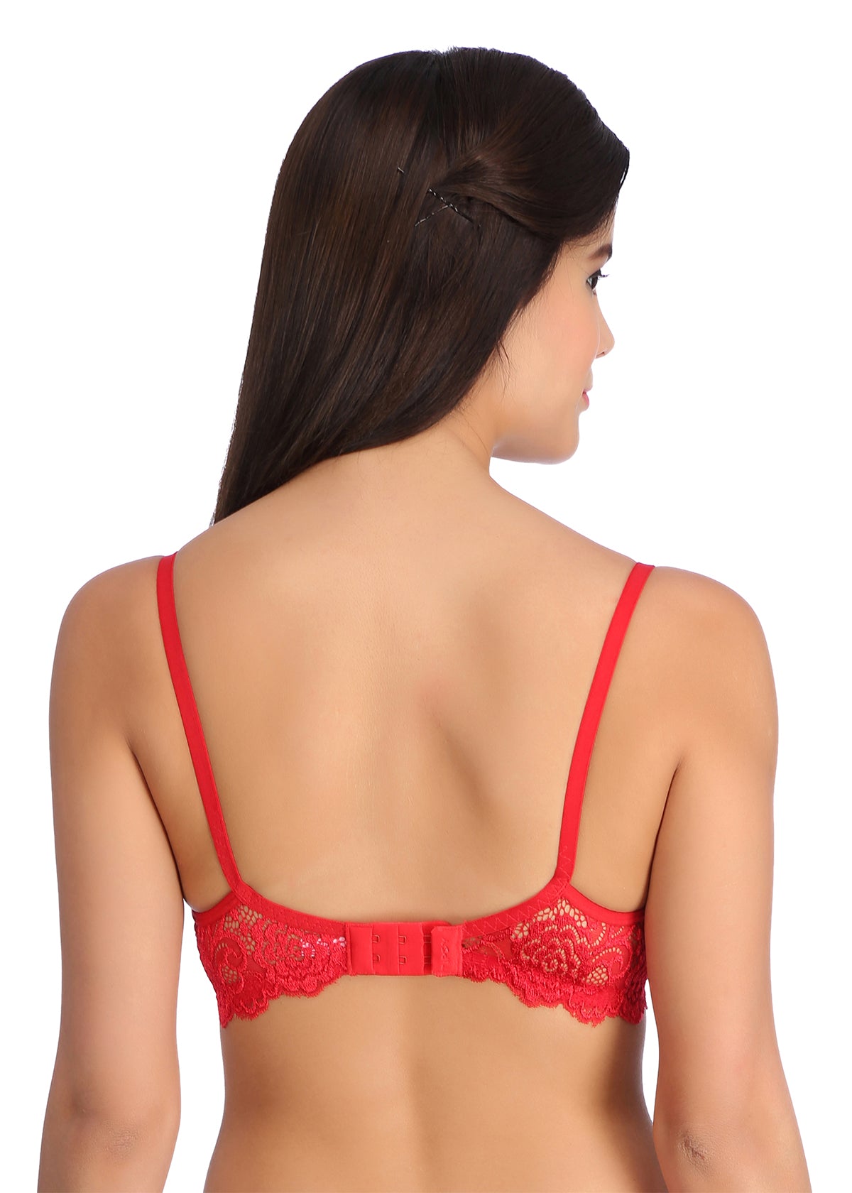 Tipsy Palak Bra In Red