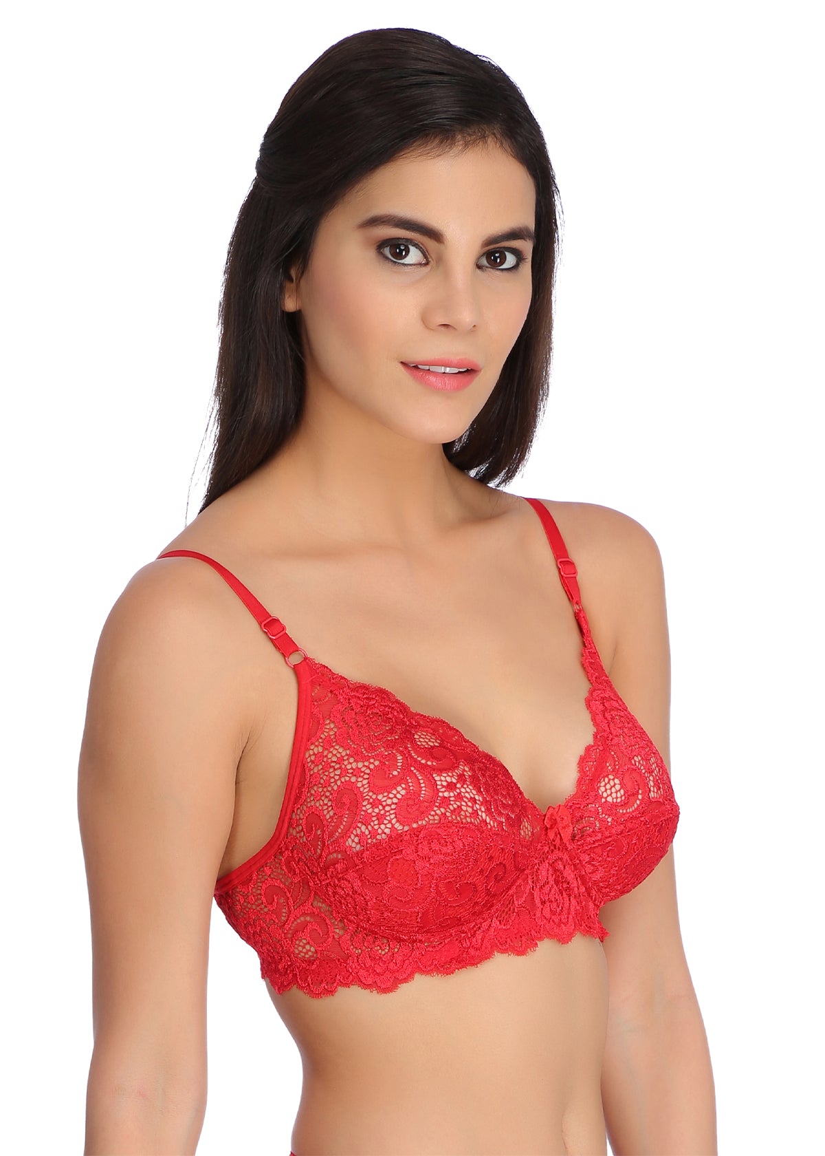 Tipsy Palak Bra In Red