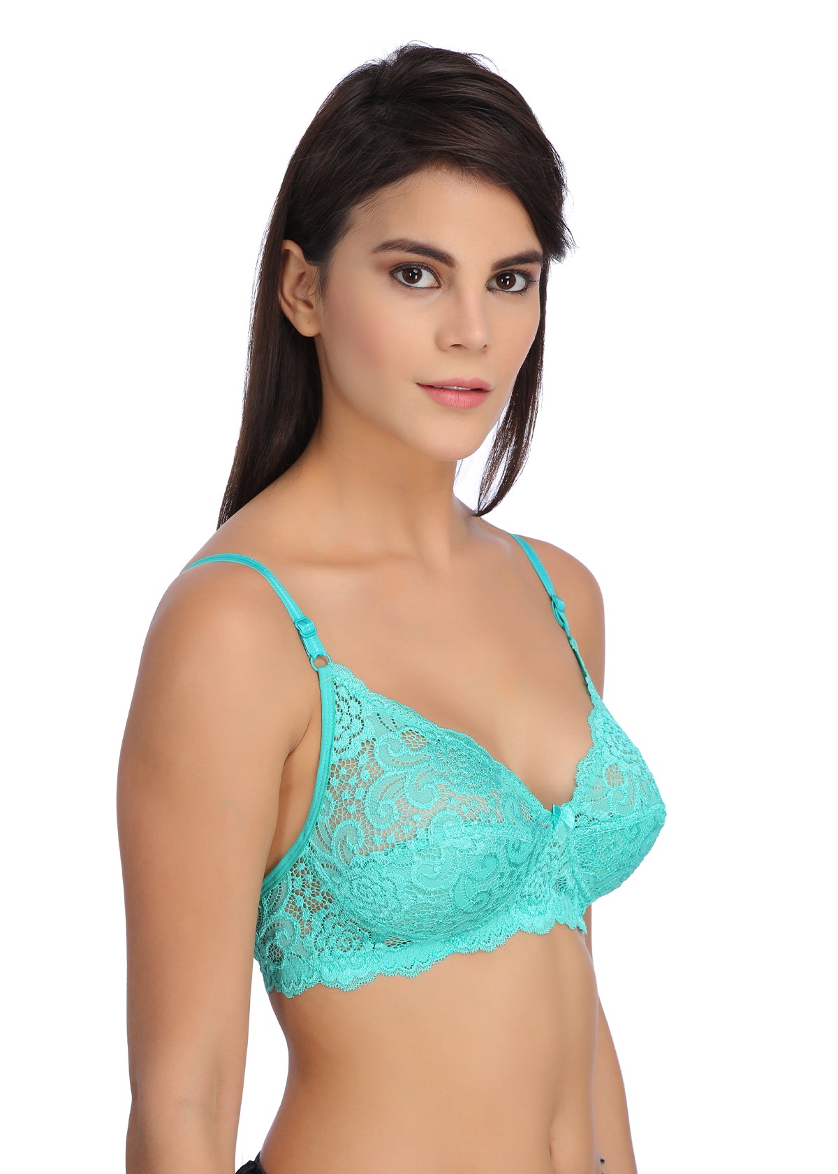 Tipsy Palak Bra In Sea Green