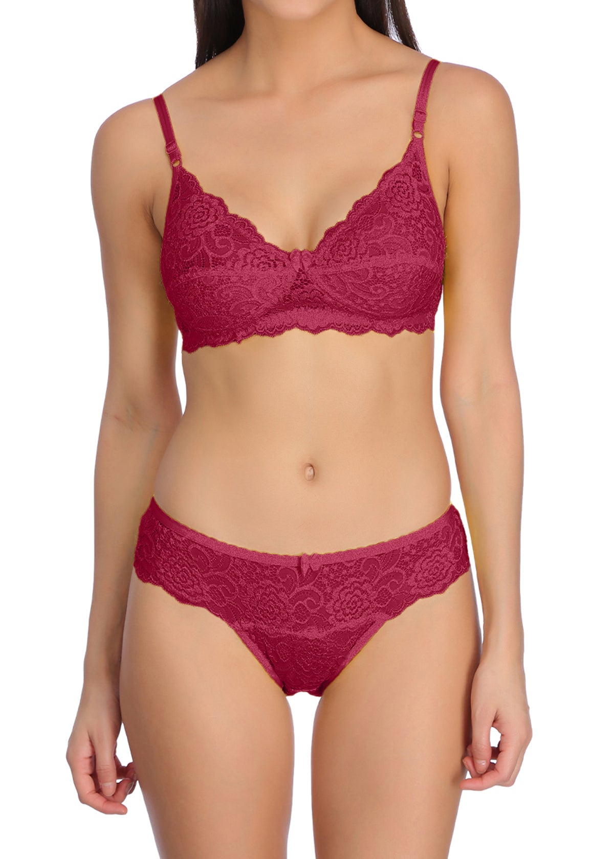 Tipsy Shagun Set In Maroon