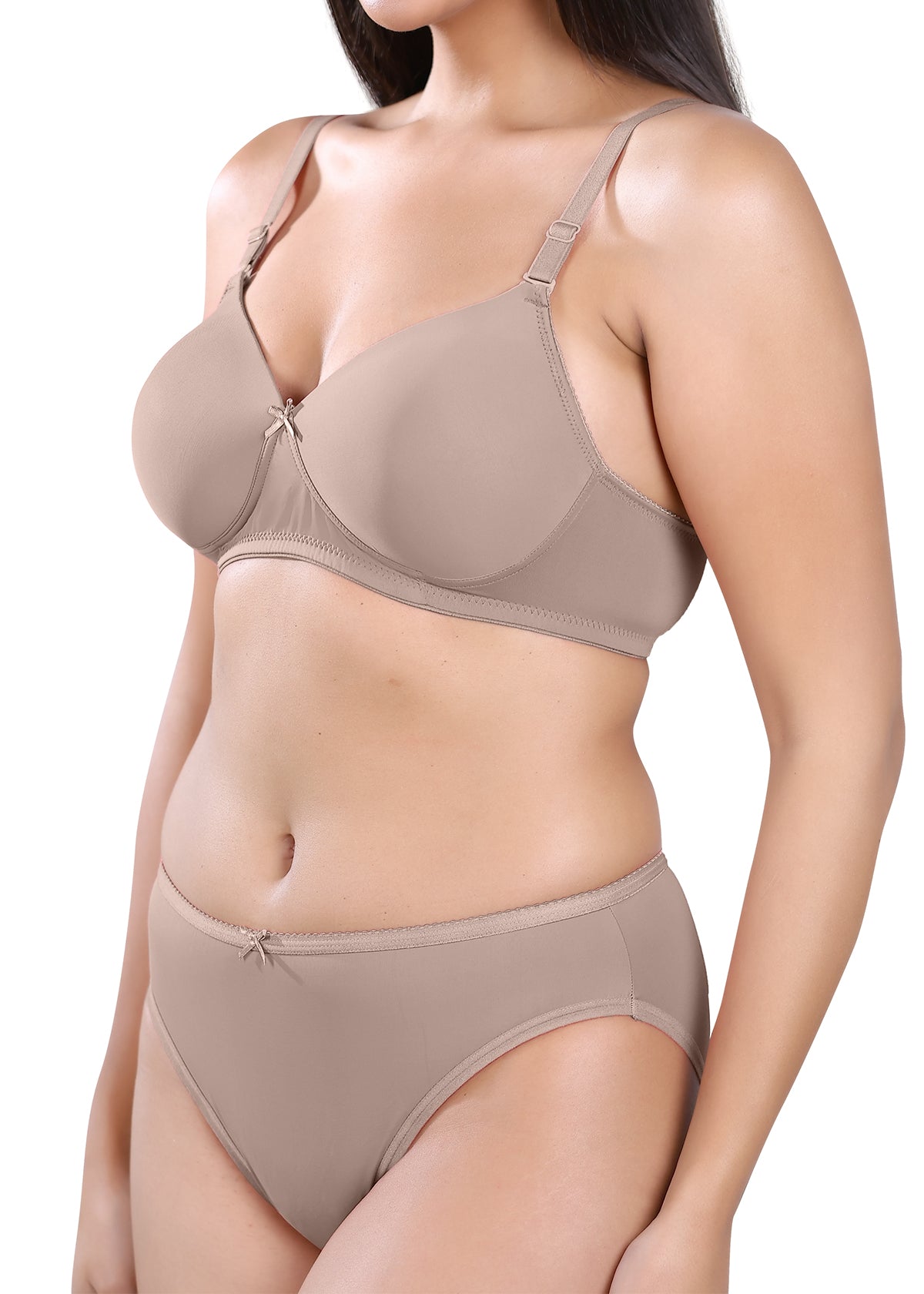 Tipsy Smooth and Padded Everyday Set In Light Mocha