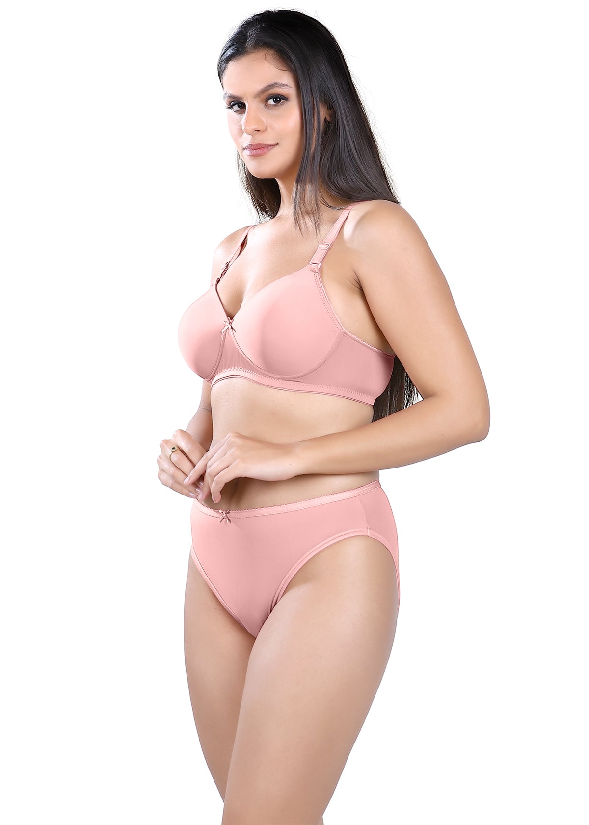Tipsy Smooth and Padded Everyday Set In Light Mocha & Mist Pink | Pack of 2