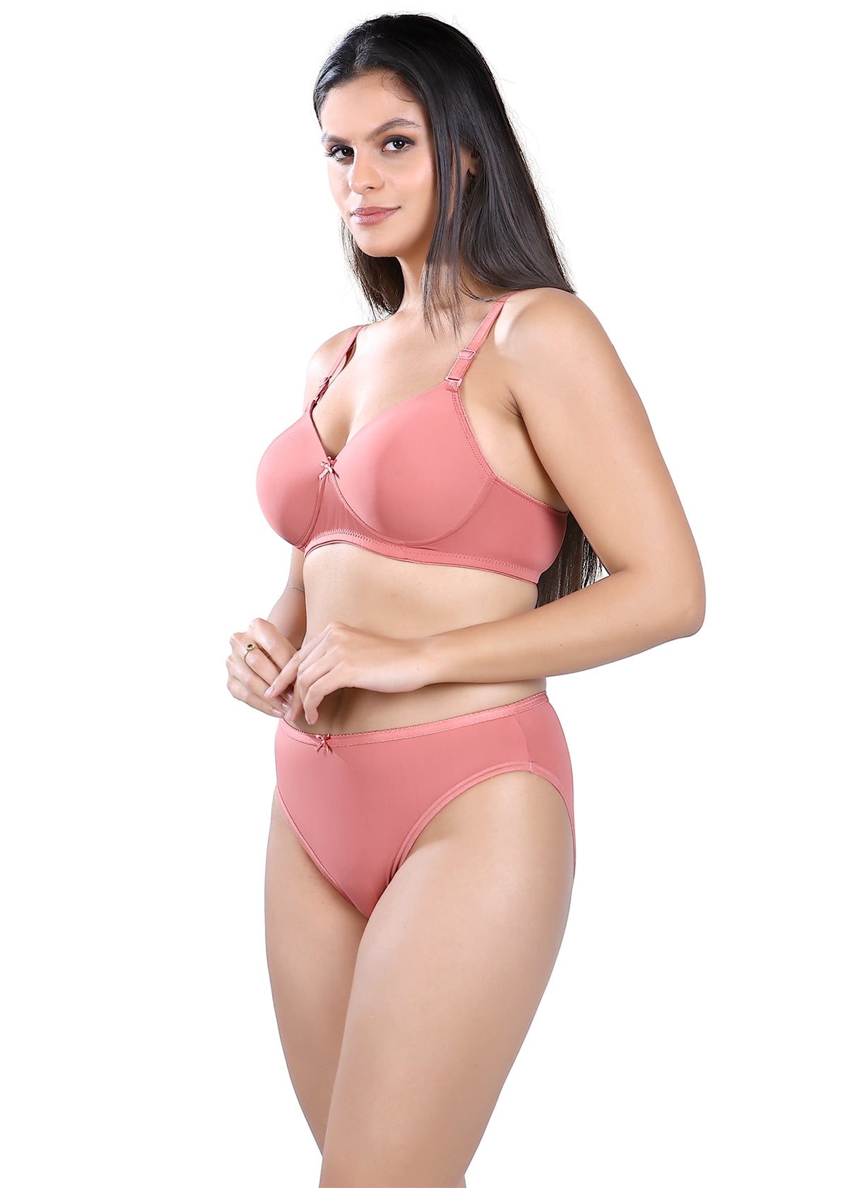 Tipsy Smooth and Padded Everyday Set In Nude & Rust | Pack of 2