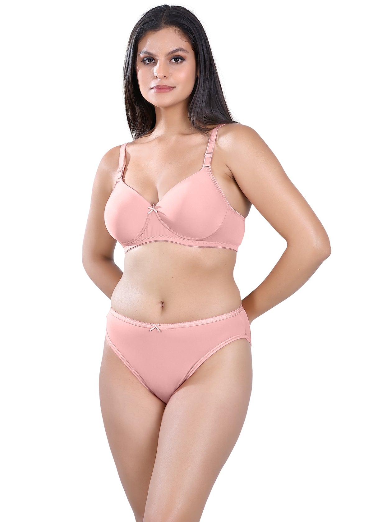 Tipsy Smooth and Padded Everyday Set In Mist Pink