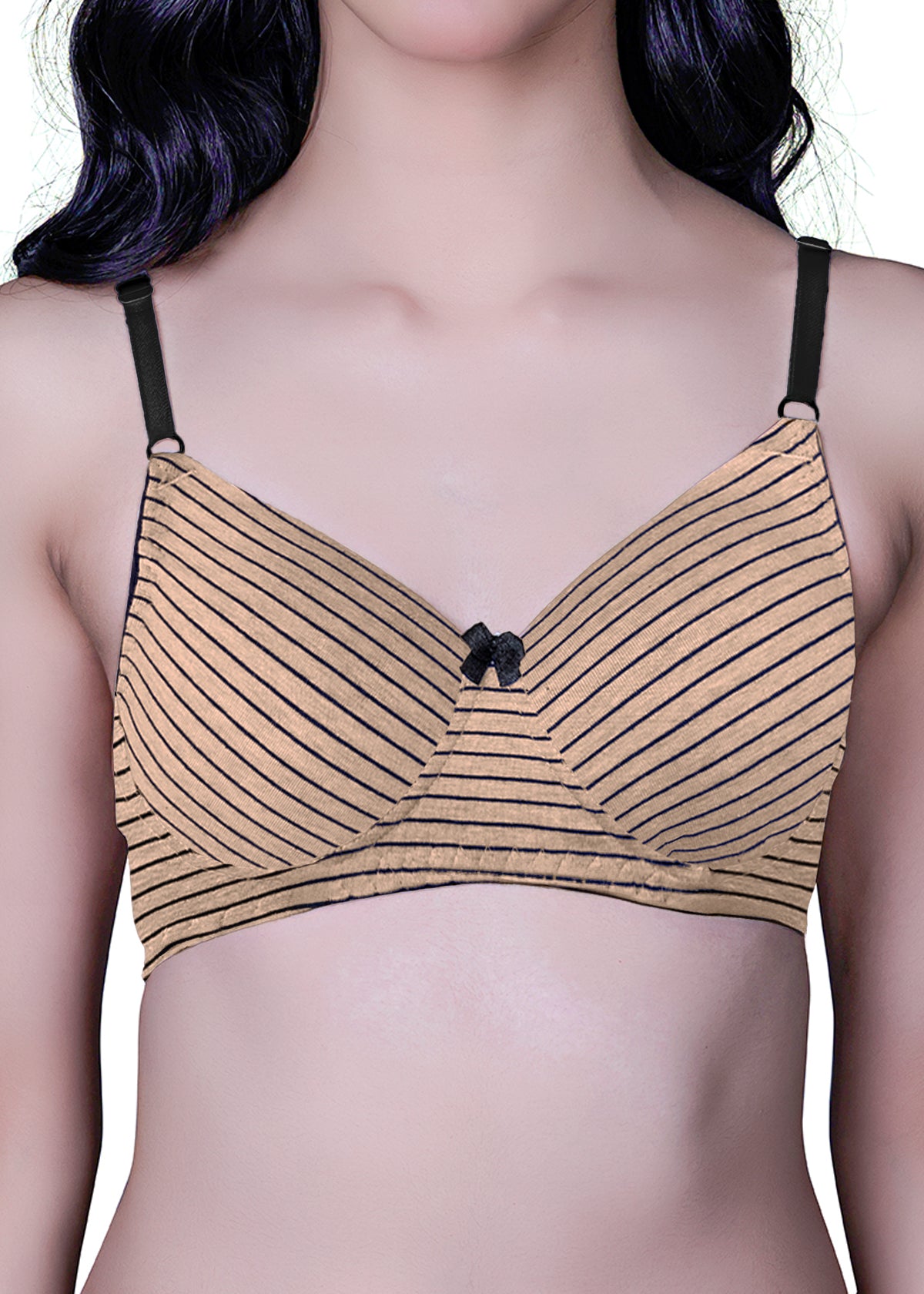 Tipsy All Stripes Bra In Skin
