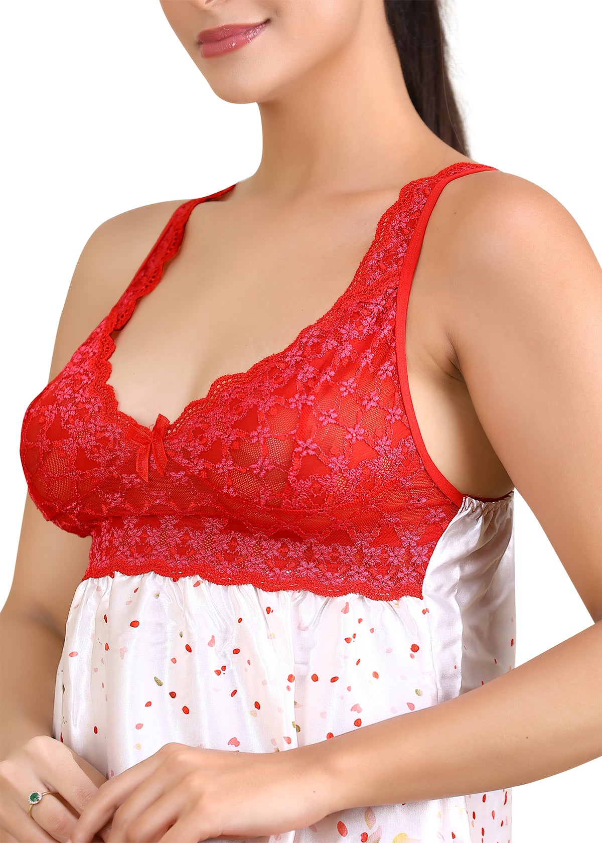 Bold Desire Blushing Petals Lace Nightdress | BD182