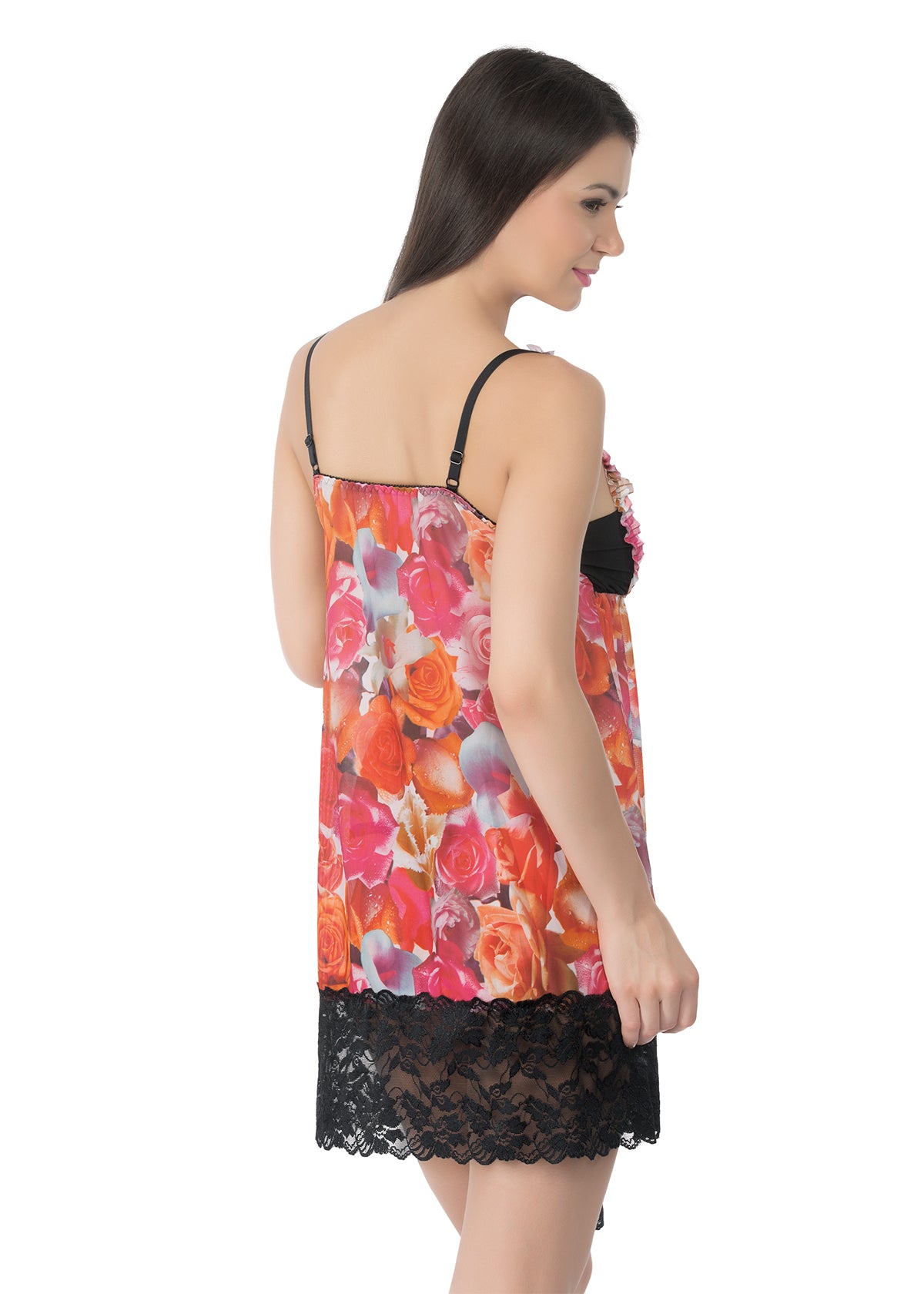Bold Desire Rose Garden Babydoll Set In Print A| BD200