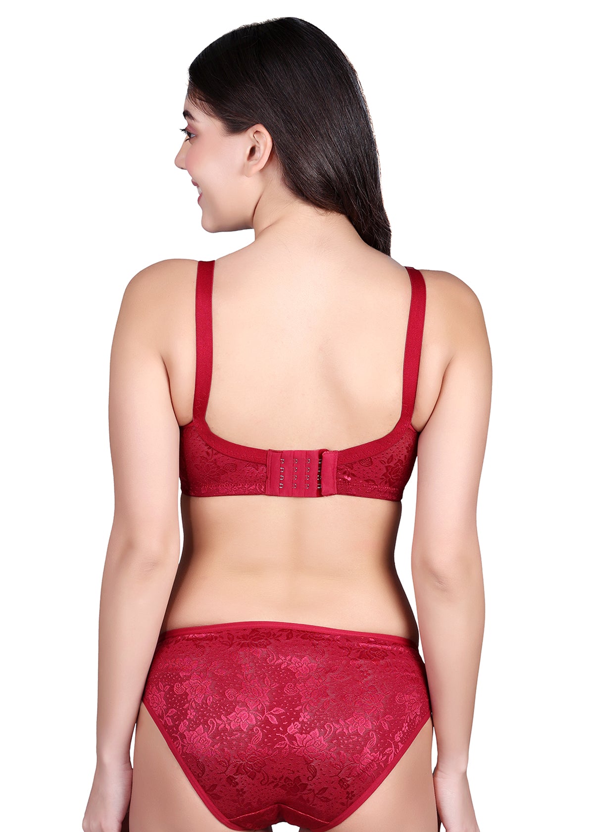 Tipsy Glamour Set In Maroon