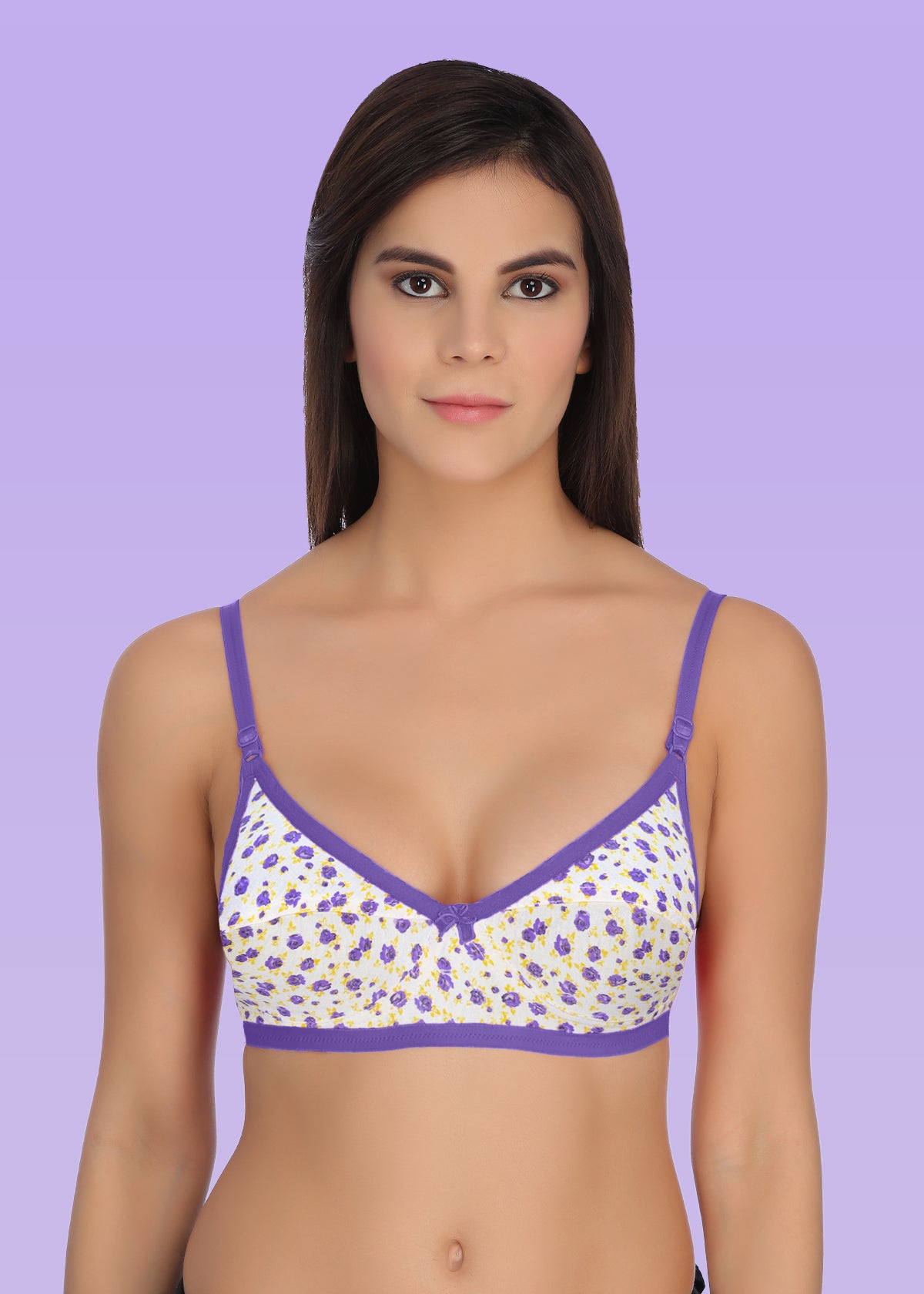 Tipsy Floral Print Non-Padded Everyday Bra | Combo of 3