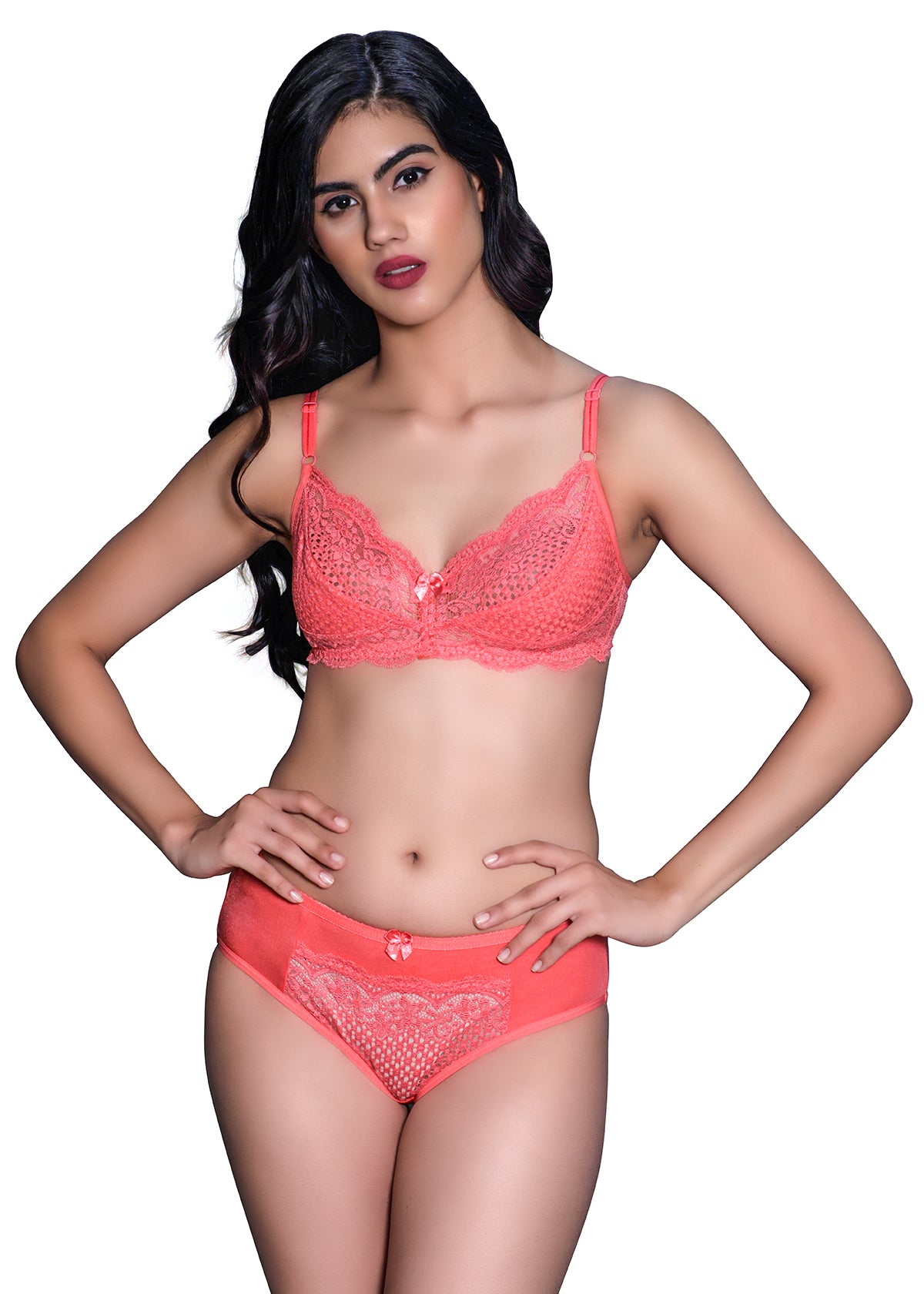 Tipsy Kylie Set In Coral