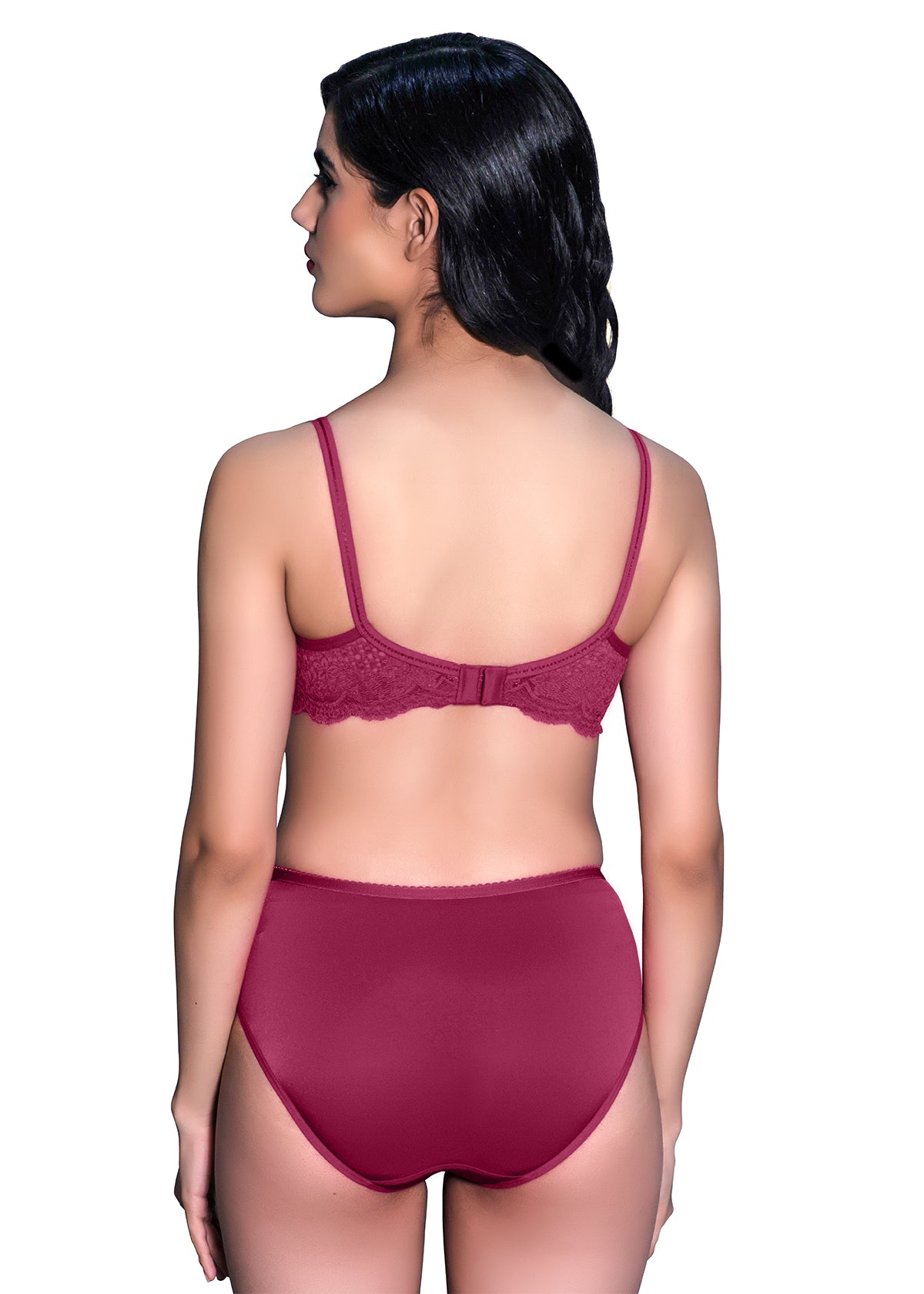 Tipsy Kylie Set In Maroon
