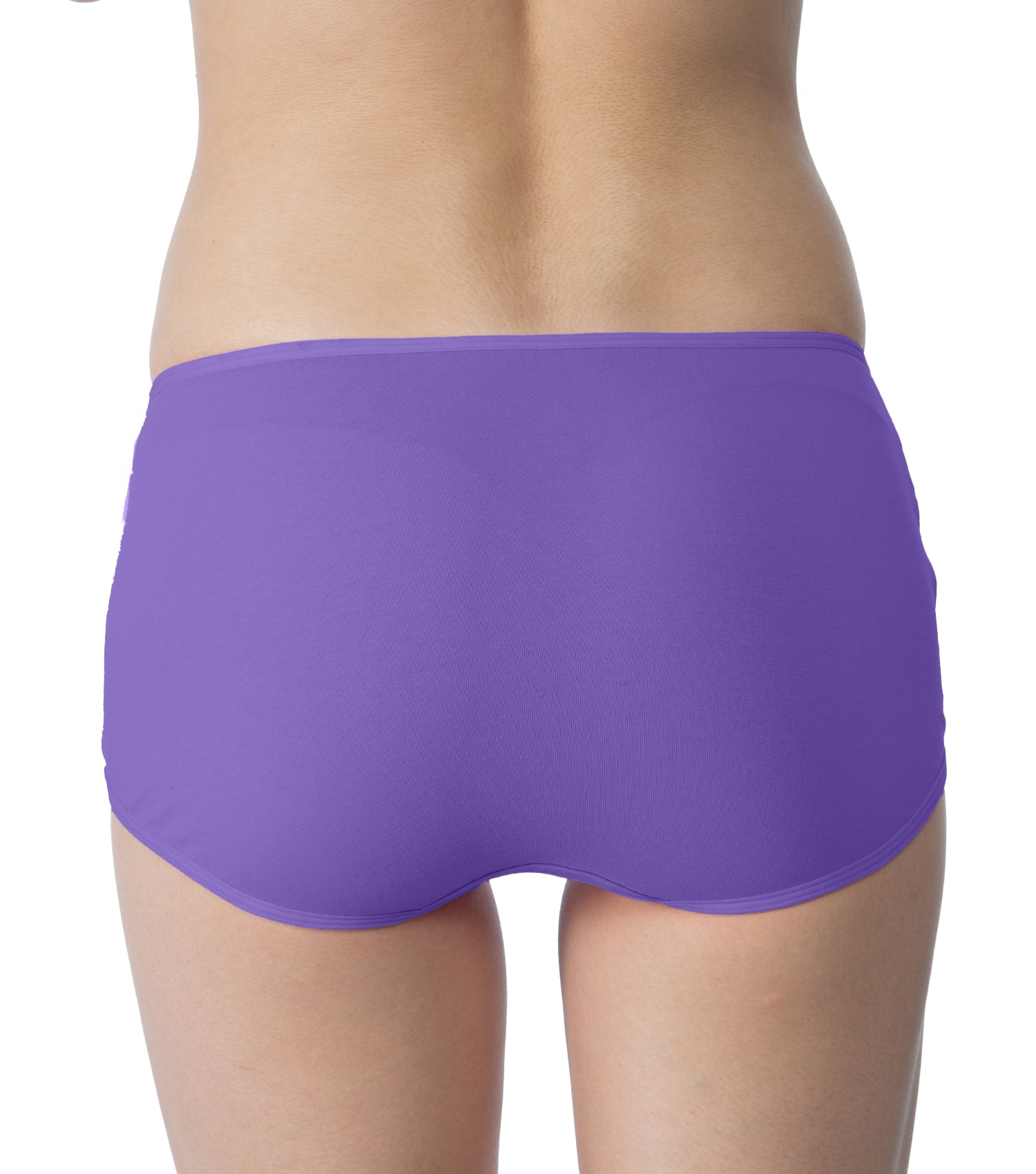 Tipsy Mid-Waist Cotton Lycra Boyshorts - Single Piece | Mauve Color | PN429