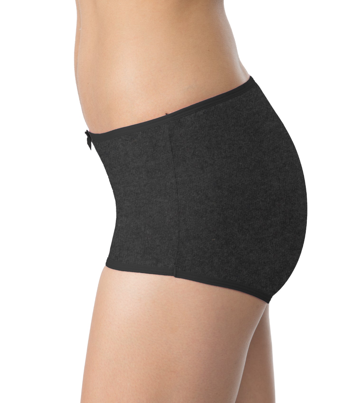 Tipsy Mid-Waist Cotton Lycra Boyshorts - Single Piece | Melange Color | PN430
