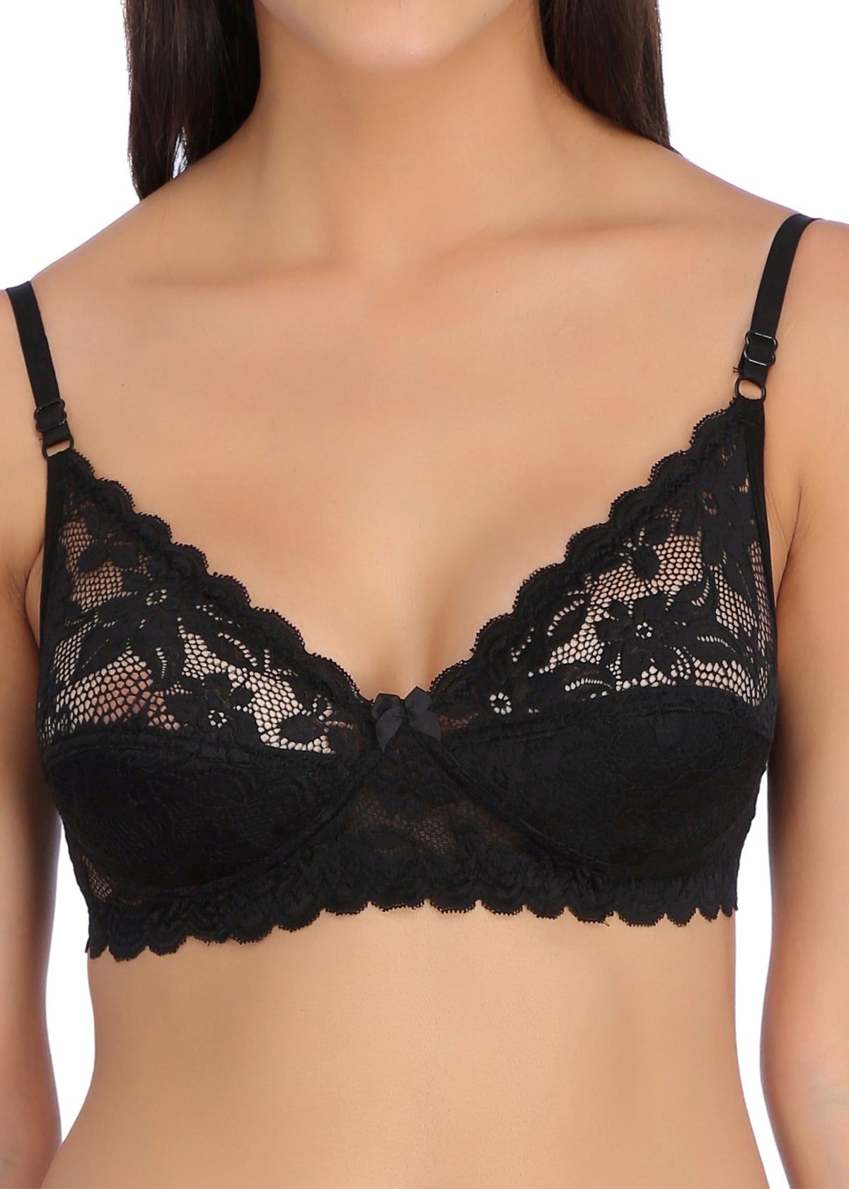 Tipsy Palak Bra In Black