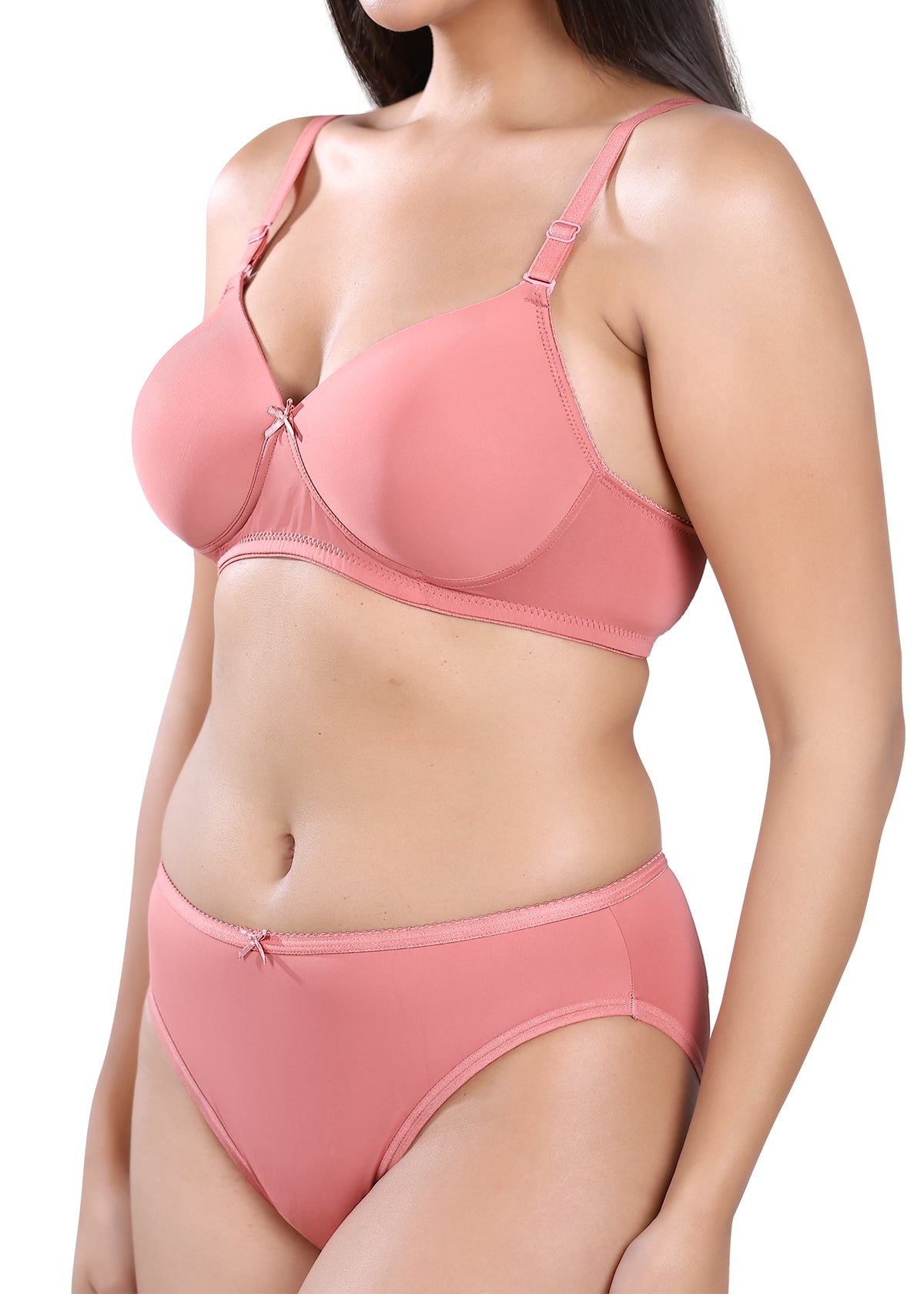 Tipsy Smooth and Padded Everyday Set In Nude & Rust | Pack of 2
