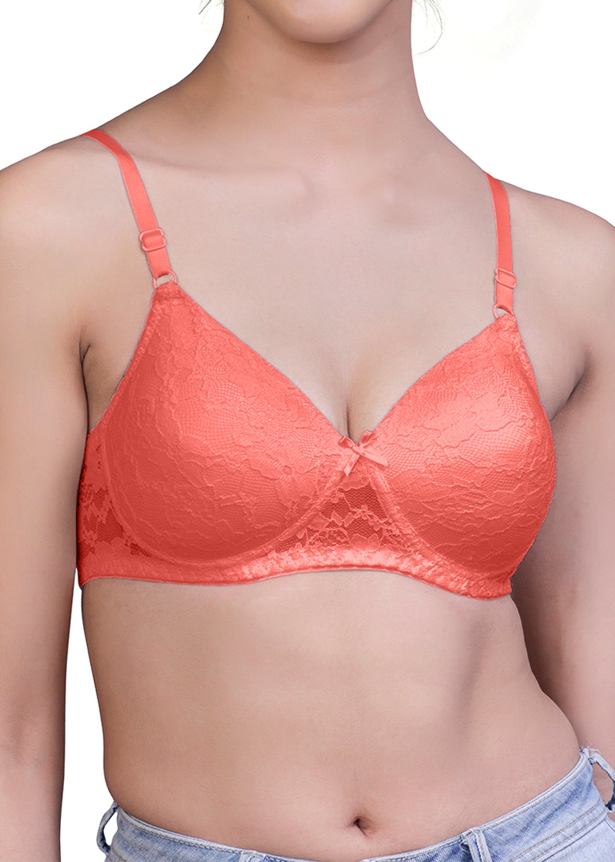 Tipsy Zelda Bra In Coral